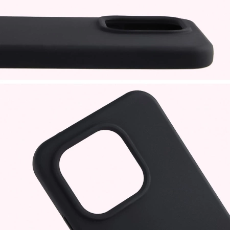 Silikonowe etui Bizon Soft Case do Xiaomi 15T, czarne