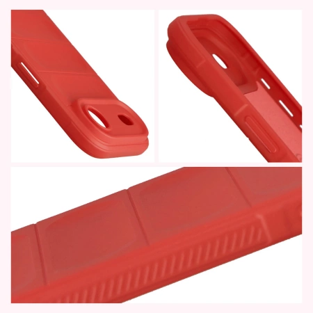 Pancerne etui Bizon Case Tur do iPhone Air, czerwone