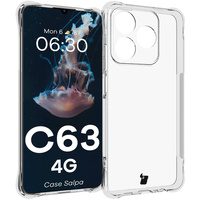 Elastyczne etui Bizon Case Salpa do Realme C63 4G, przezroczyste