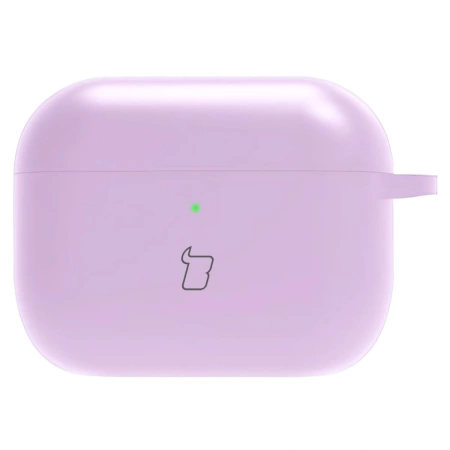 Silikonowe etui z karabińczykiem Bizon Case Headphone Silicone do AirPods 4, jasnozielone