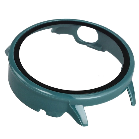 Etui ze szkłem do zegarka Bizon Case Watch Adamo do OnePlus Watch 3 43 mm, zielone