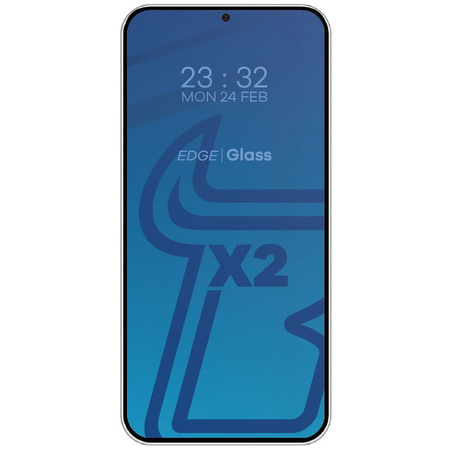 2x Szkło + szybka na aparat BIZON Edge 2 Pack do Galaxy S24 Plus