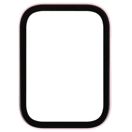 Etui Bizon Case+Glass Watch do Xiaomi Smart Band 8 Pro, różowe