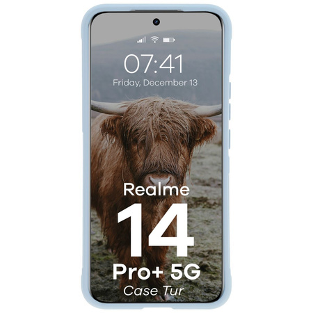 Pancerne etui Bizon Case Tur do Realme 14 Pro Plus 5G, jasnoniebieskie