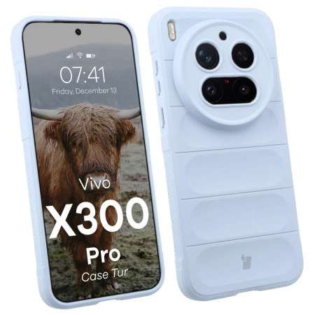 Pancerne etui Bizon Case Tur do Vivo X300 Pro, jasnoniebieskie