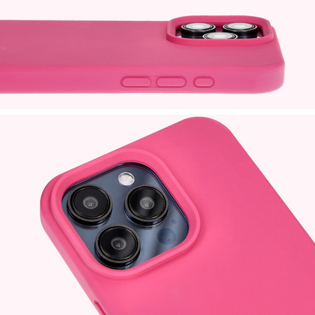 Etui silikonowe Bizon Soft Case do iPhone 15 Pro Max, fuksja