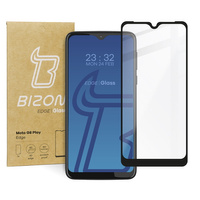 Szkło hartowane Bizon Glass Edge do Moto G8 Play, czarne