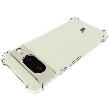 Etui + 2x szkło Bizon Case Clear Pack do Google Pixel 8, przezroczyste
