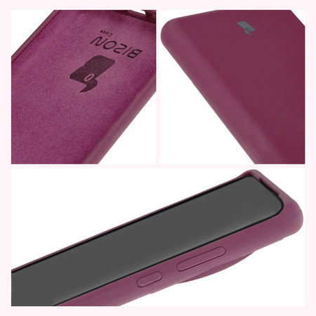 Silikonowe etui Bizon Soft Case do OnePlus 12, ciemnofioletowe