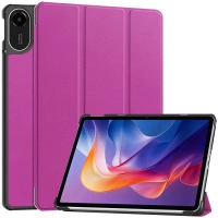 Etui z klapką Bizon Case Tab Croc do Xiaomi Redmi Pad 2, fioletowe