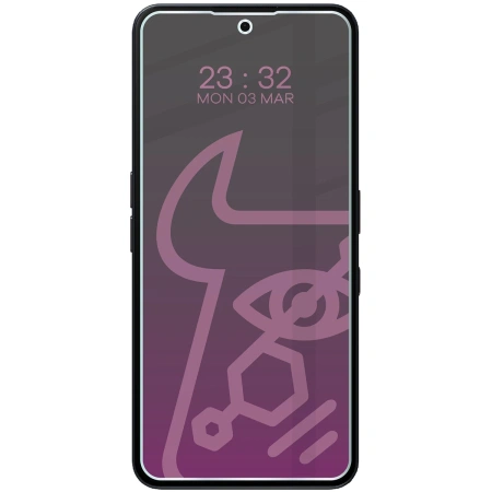 Prywatyzujące szkło hybrydowe Bizon Glass Mule Shadow do Nothing Phone (3a) Pro, matowe