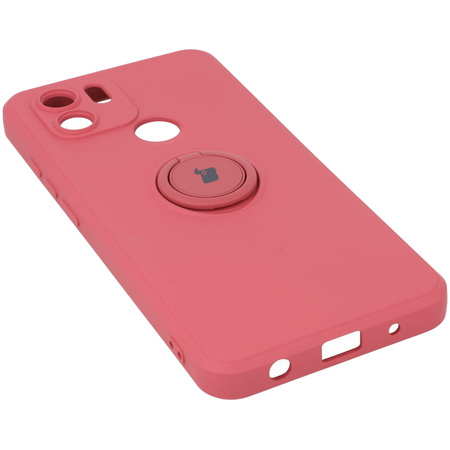 Etui Bizon Case Silicone Ring do Redmi A1, brudny róż