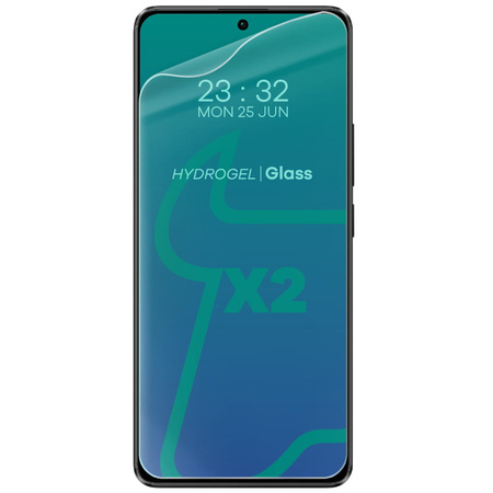 Folia hydrożelowa na ekran Bizon Glass Hydrogel Front do Xiaomi Poco X6 / Poco M6 Pro 4G / Redmi Note 13 5G / Redmi Note 13 Pro 4G/5G, 2 sztuki