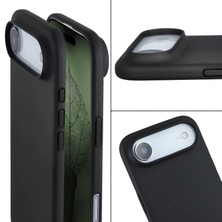 Etui z recyklingu Bizon Case ReLeaf do iPhone Air, czarne