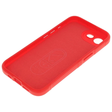 Pancerne etui Bizon Case Tur do iPhone 16e, czerwone