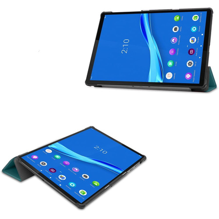 Etui Bizon Case Tab Croc do Lenovo Tab M10 Plus (2 Gen.), ciemnozielone