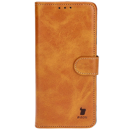 Etui z klapką Bizon Case Pocket do Motorola Moto G04 / G24, brązowe