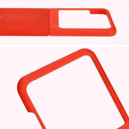 Silikonowe etui Bizon Soft Case do Motorola Razr 50, czerwone
