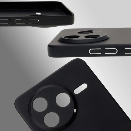 Etui Bizon Case Łupka do Xiaomi Poco F7 Pro, czarne