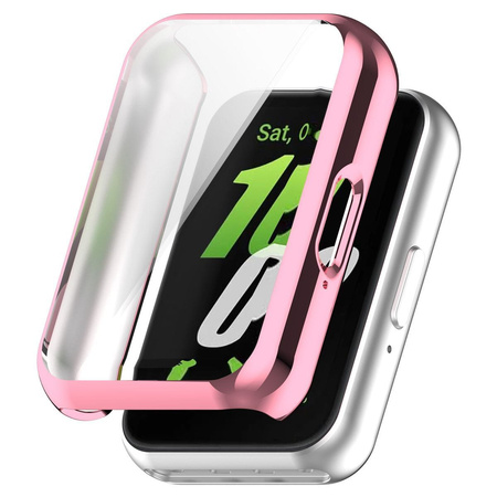 Etui Bizon Case Watch Felipe do Galaxy Fit 3, różowe