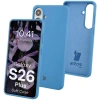 Silikonowe etui Bizon Soft Case do Galaxy S26 Plus, niebieskie