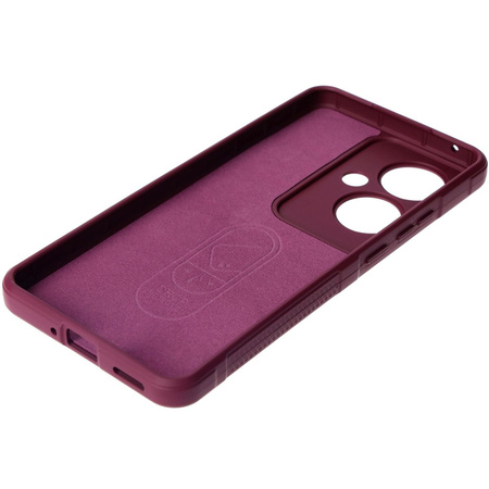 Pancerne etui Bizon Case Tur do Oppo Reno11 F 5G, burgundowe