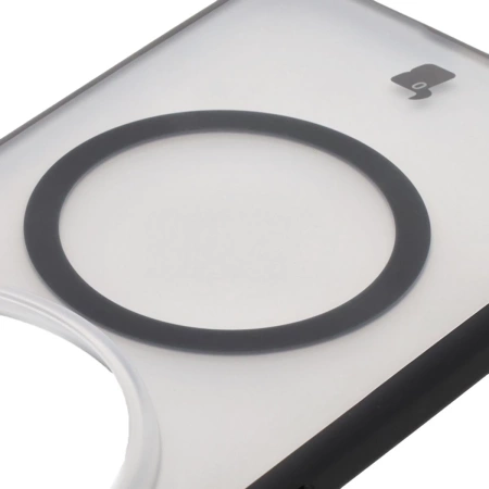 Etui z pierścieniem magnetycznym Bizon Case MatteO do Xiaomi 15 Ultra, przydymione-czarne