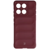 Pancerne etui Bizon Case Tur do Motorola Edge 60 Pro, burgundowe