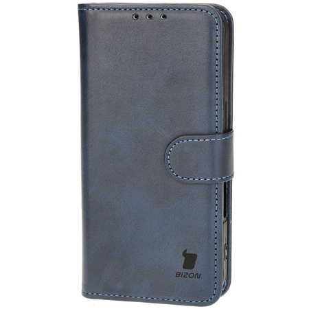 Etui z klapką Bizon Case Pocket do iPhone 16, granatowe