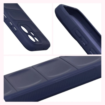 Pancerne etui Bizon Case Tur do Oppo Reno 15 F / FS, granatowe