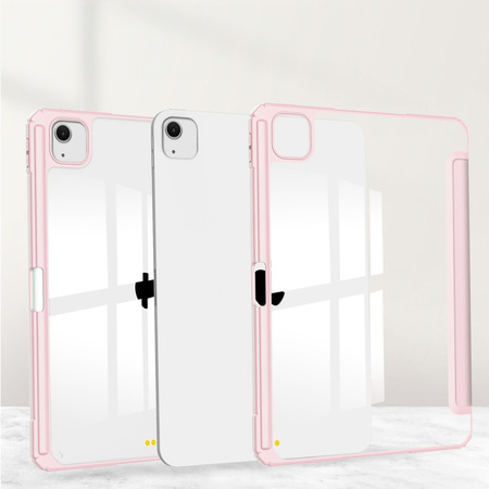 Etui Bizon Case Tab Clear Matt do iPad Air 13" 2025 / 2024, różowe
