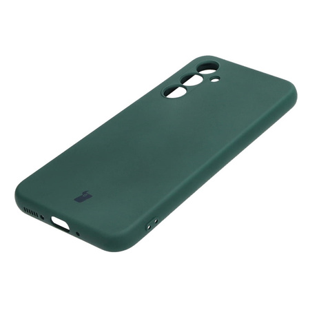 Etui Bizon Case Silicone do Galaxy A54 5G, ciemnozielone
