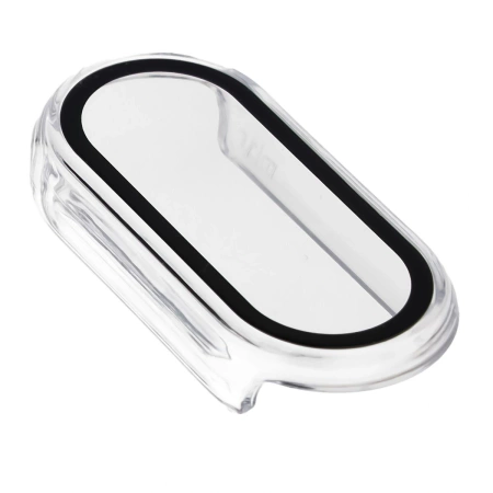 Etui ze szkłem do zegarka Bizon Case Watch Adamo do Xiaomi Smart Band 10, przeźroczyste