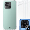 Etui + 2x szkło + obiektyw Bizon Case Clear Pack do Xiaomi Poco C40/Redmi 10C, przezroczyste