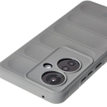 Pancerne etui Bizon Case Tur do Oppo Reno11 F 5G, jasnoszare