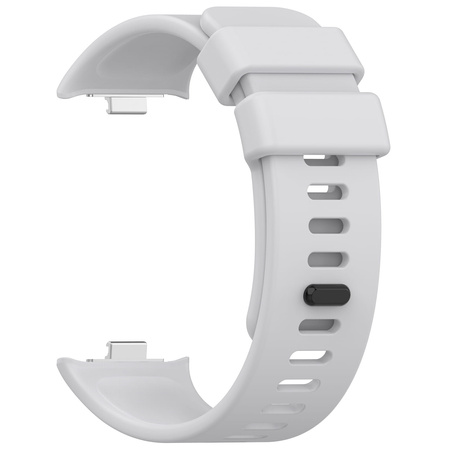 Pasek Bizon Strap Watch Silicone B do Redmi Watch 4 / Xiaomi Smart Band 9 Pro / 8 Pro, jasnoszary