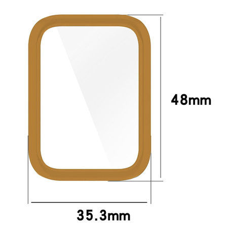 Etui Bizon Case Watch Felipe do Xiaomi Smart Band 8 Pro, różowozłote