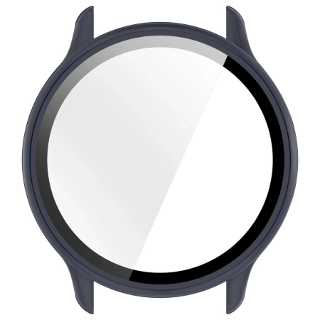 Etui ze szkłem do zegarka Bizon Case Watch Adamo do Garmin Vivoactive 6, niebieskie