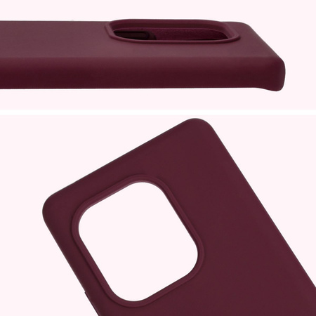 Silikonowe etui Bizon Soft Case do Realme GT 6 / 6T / Neo 6 / Neo 6 SE, ciemnofioletowe