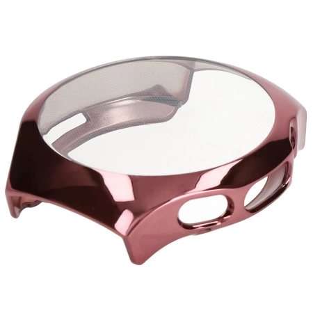 Etui z osłoną ekranu Bizon Case Watch Felipe do Huawei Watch 5 46mm, różowe