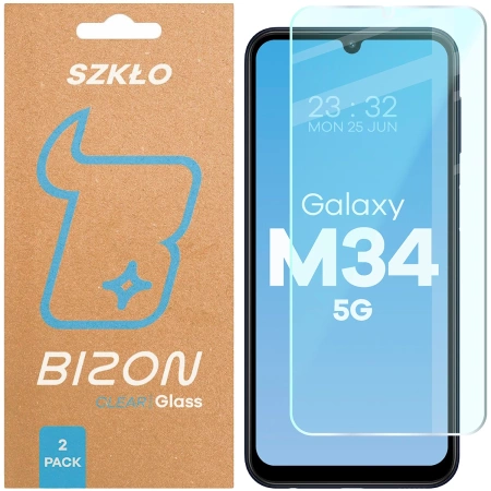 Szkło hartowane Bizon Glass Clear Duo do Galaxy M34 5G, 2 sztuki