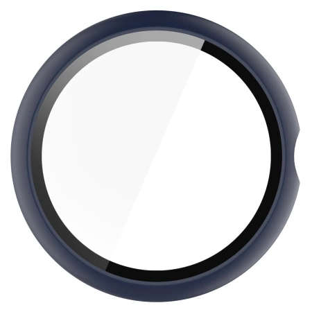 Etui ze szkłem do zegarka Bizon Case Watch Adamo do Google Pixel Watch 4 45 mm, matowe granatowe