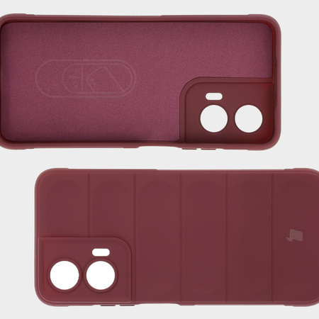 Pancerne etui Bizon Case Tur do Motorola Moto G35 5G, burgundowe