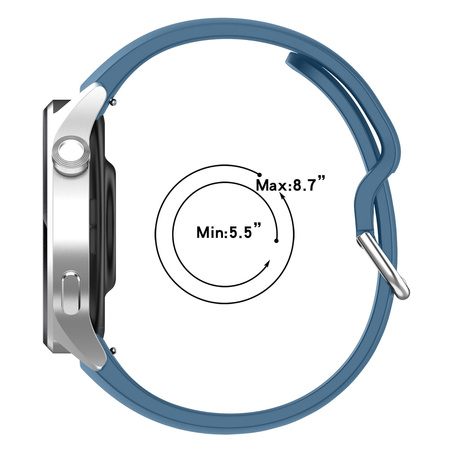 Pasek Bizon Strap Watch Silicone Pro do Xiaomi Watch S1 Pro, ciemnoniebieski