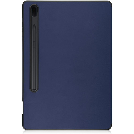 Etui Bizon Case Tab Lizard do Galaxy Tab S8 Plus / S7 Plus, granatowe