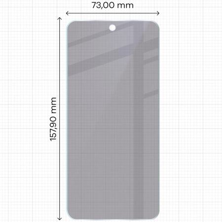 Prywatyzujące szkło hybrydowe Bizon Glass Mule Shadow do Nothing Phone (3), matowe