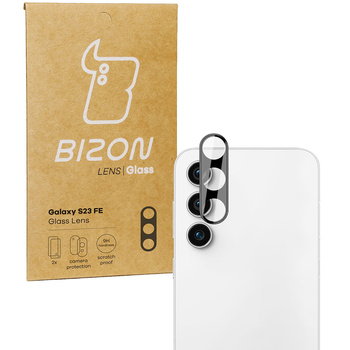 Szkło na aparat Bizon Glass Silk Lens do Galaxy S23 FE, 2 sztuki