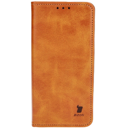 Etui z klapką Bizon Case Pocket Pro do Galaxy S23 FE, brązowe