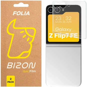 Folia matowa Bizon Glass Film Sun Duo do Galaxy Z Flip7 FE, 2 sztuki