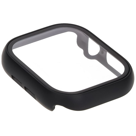 Etui ze szkłem do zegarka Bizon Case Watch Adamo do Apple Watch 11 / 10 42mm, czarne